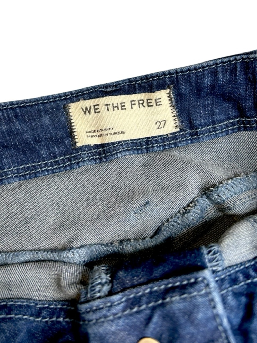 Free People We The Free Libre Wide Leg Jeans Dark Wash High Rise Sz 27 - Picture 3 of 13